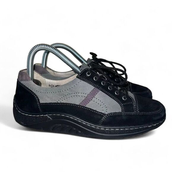 Waldlaufer Dynamic Nubuck Shoes Black / Grey 19084510 08 Women's 6 - Picture 3 of 10